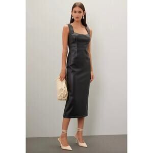 Bibhu Mohapatra Faux Leather Dress Sz 10